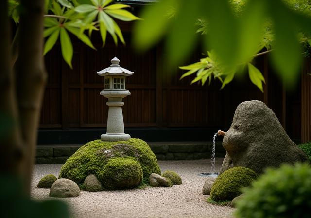 文京区の伝統的な日本庭園