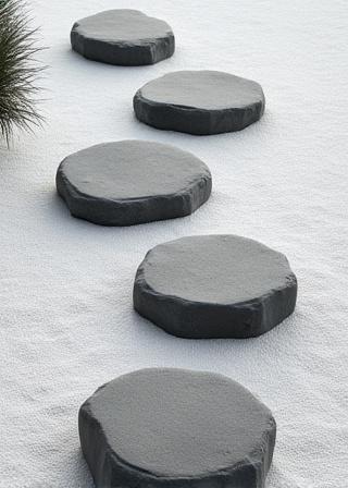 Japanese stone hardscaping
